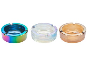 Szklana popielniczka okrągła 