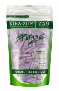 Filtry Purize Xtra slim 250szt. Liliowe 